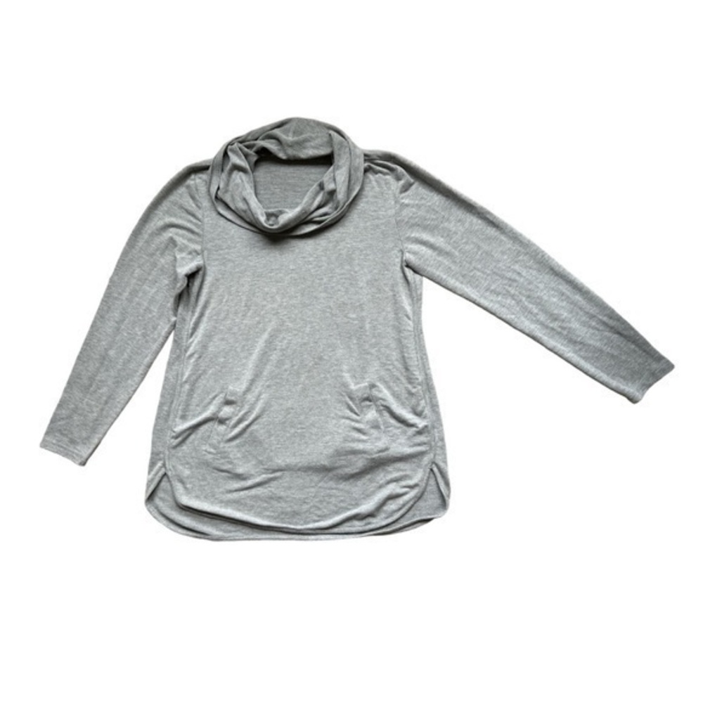 Cable & Gauge size Large, cowl scoop neck, soft, front pockets, incredibly soft